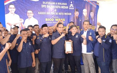 Deklarasikan Dukungan, M Faisal: BM PAN Akan All Out Menangkan Rico-Zaki di Pilkada 2024