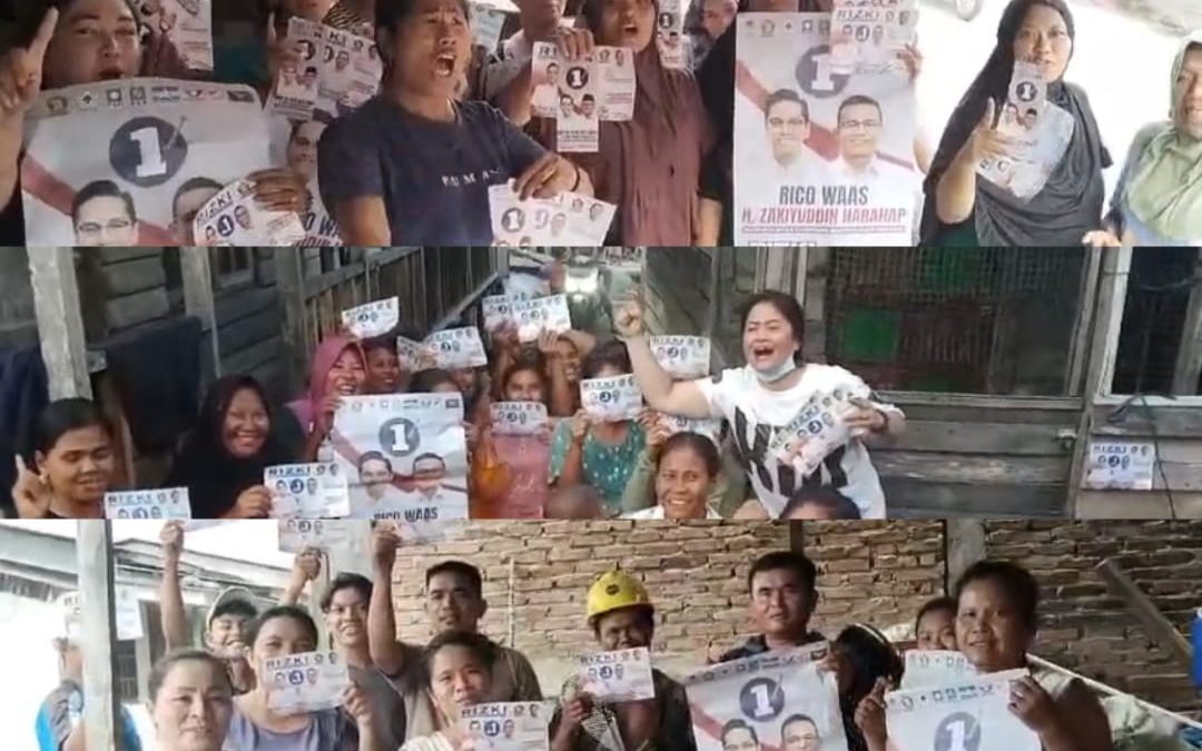 Door to Door, KBR Medan Utara Gencar Sosialisasikan Rico-Zaki